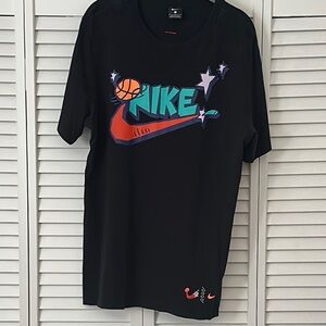 Nike Black Tee with Vibrant Graphic
